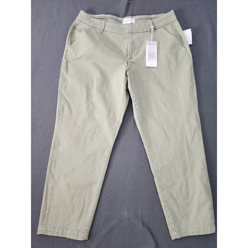 NWT Dear John Chino Pants Sz 32 Abbey Stone Green High Rise Stretch Pants Gorp